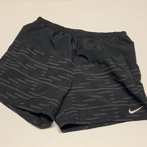 Nike Black and Gray Patterned Athletic Shorts